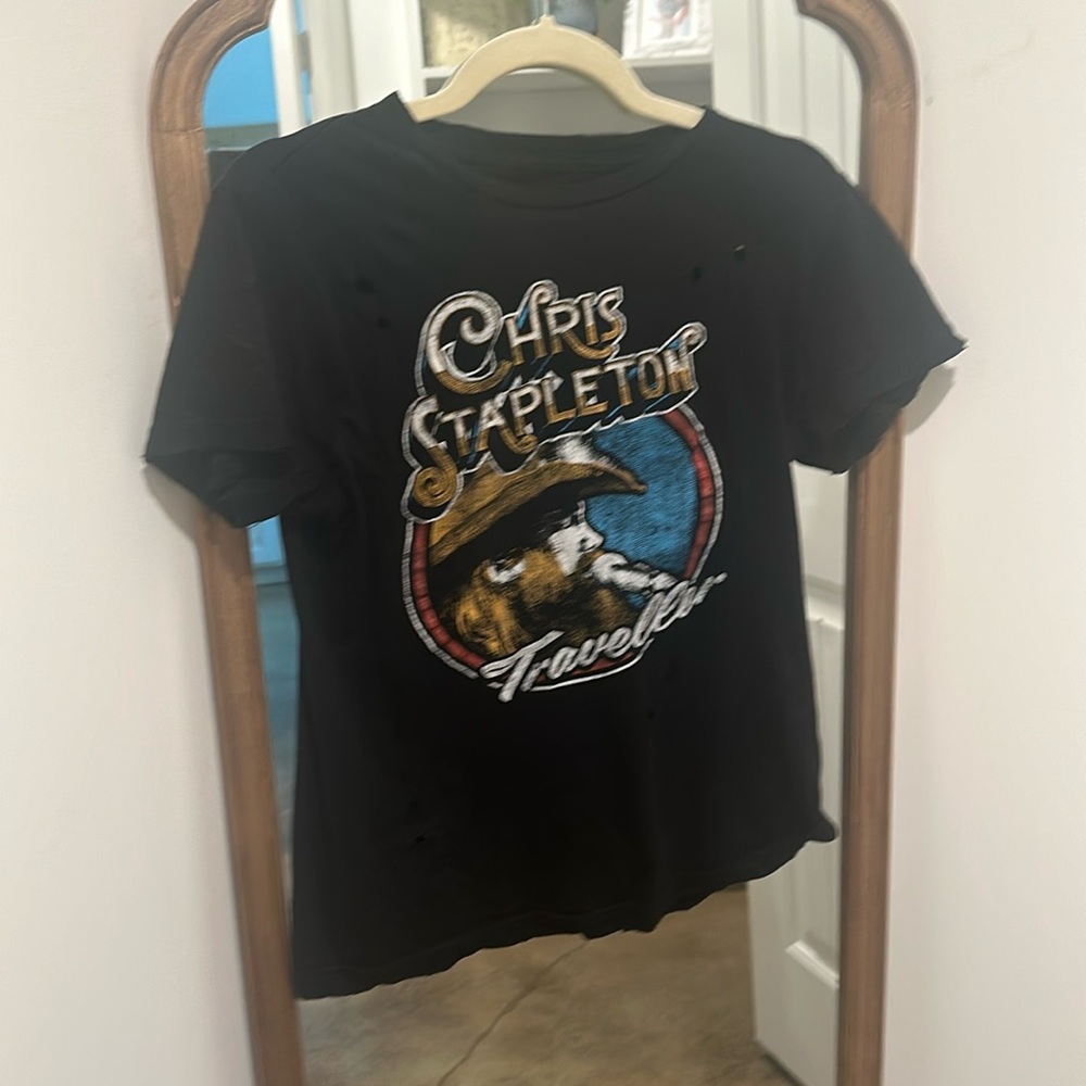 Chris Stapleton shirt xsmall distressed
